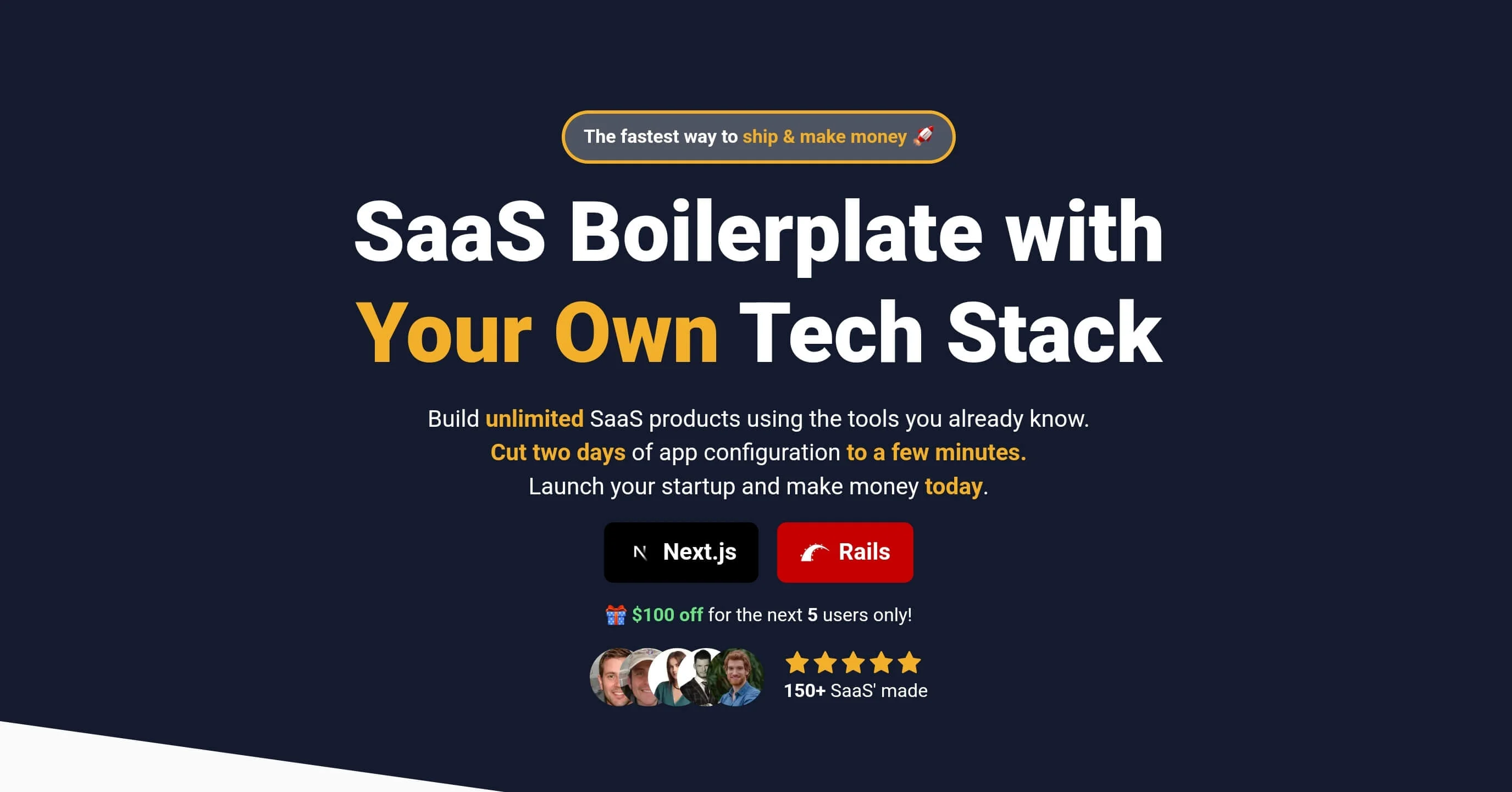 SaaS Boilerplate With Your Own Tech Stack